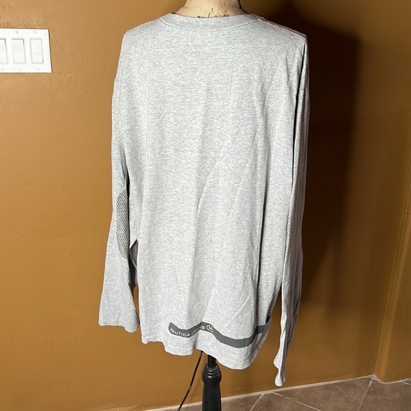 Nautica Jeans Company Gray LS Tee Size XXL - Picture 3 of 9
